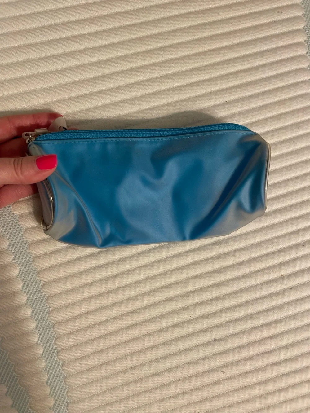 NWOT Vintage 90s Blue Women's attitudes Cosmetic Pouch